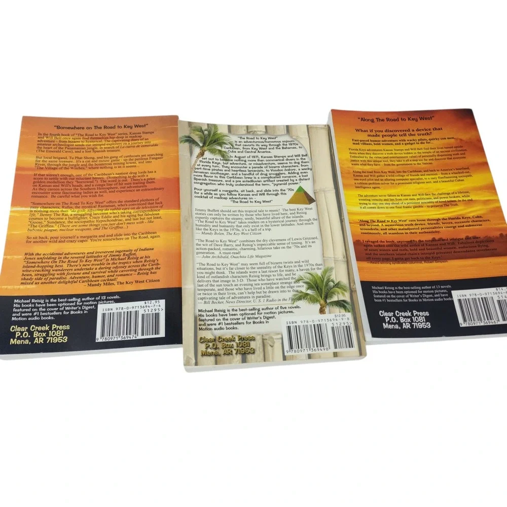 Road To Key West Books 1 3 4‎ Michael Reisig Caribbean Adventure Novels